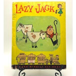 Vintage 1962 Lazy Jack , Storytoon Express Edition, Rand McNally Elf Book, HC